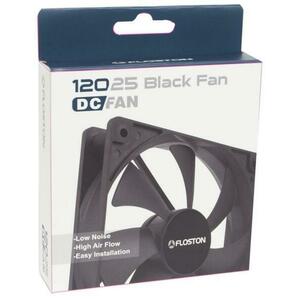 Ventilator Floston 12025, 120 mm (Negru) imagine