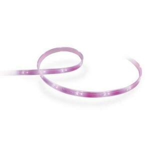 Extensie banda LED inteligenta Philips Hue Lightstrip Plus, ZigBee Light Link, Bluetooth, 11.5W, 950 lm, lumina ambianta alba si color, 1 m imagine