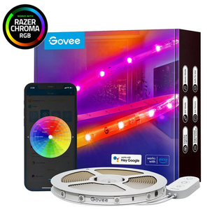 Banda LED Govee H619A, Wi-Fi, Bluetooth, RGBIC, 5m (Alb) imagine