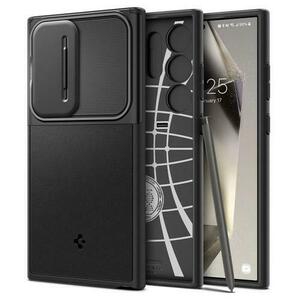 Husa pentru Samsung Galaxy S24 Ultra S928, Spigen, OPTIK ARMOR, Neagra ACS07313 imagine