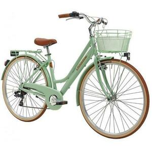 Bicicleta Adriatica City Retro Donna 28, Roti 28inch, Frane V-Brake (Verde) imagine