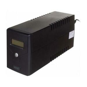 UPS Digitus, Line/ Ineractive LCD 800VA/480W 1x12V/9Ah AVR 2xSchuko USB RJ11, Negru imagine