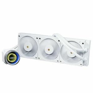 Cooler CPU Lian Li Galahad II 360 Trinity Performance, iluminare ARGB, 3x 120mm, 3000 rpm , PWM (Alb) imagine