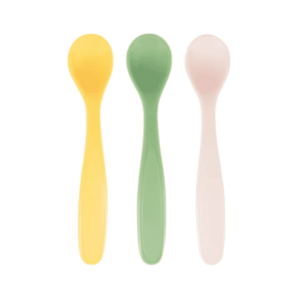 Set de 3 lingurite flexibile pentru bebelusi Badabulle Pastel imagine