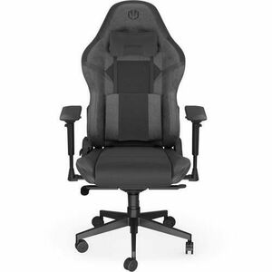 Scaun gaming Endorfy Scrim BK, Piele/Textil, Suport lombar din spuma cu memorie, Ajustare brate 4D, Sarcina maxima 120 kg (Negru) imagine