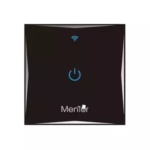 Intrerupator cap scara Smart WiFi Mentor ES046 150W 2.4GHz touch cu nul, sticla securizata imagine