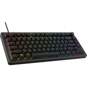 Tastatura Gaming Mecanica HyperX Alloy Rise 75, iluminare RGB, layout US, HyperX Linear Switch (Negru) imagine