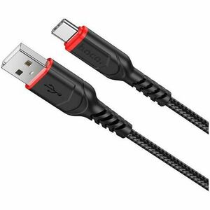 Cablu de Date HOCO X59 Victory, USB la USB Type-C, 1m, 2.4A, Negru imagine