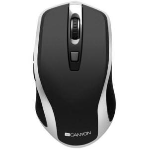 Mouse Canyon MW-19, Wireless, 6 butoane, Senzor Pixart, 1600dpi, Negru/Argintiu imagine