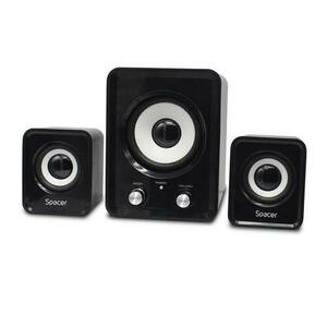 Boxe 2.1 SPACER SPB-807-BK, 11W RMS, USB (Negru) imagine