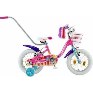 Bicicleta Copii Polar 2024 IceCream, roti 14inch, cadru otel, frana V-brake (Roz) imagine