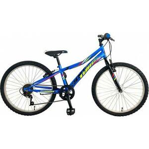 Bicicleta Copii Booster 2023 Turbo, roti 24 Inch, 6 viteze, Frana V-Brake, Albastru imagine