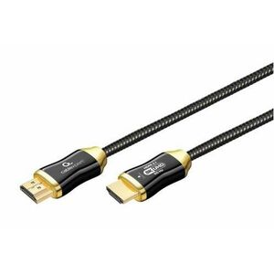 Cablu HDMI Gembird Active Optical AOC Ultra High speed cu Ethernet, AOC Premium Series, 20m (Negru/Auriu) imagine