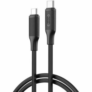 Cablu Date si Incarcare USB-C - USB-C XO Design NB-Q265B, 60W, 1m, Negru imagine