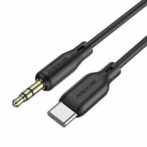 Cablu Audio 3.5mm - USB-C Borofone BL18, 1m, Negru imagine