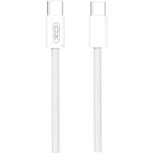 Cablu Date si Incarcare USB-C - USB-C XO Design NB-Q260A, 60W, 1m, Alb imagine