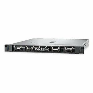 Server DELL PowerEdge R250, Rack 1U, Intel Xeon E-2334 4 C / 8 T, 3.4 GHz - 4.80 GHz, 8 MB cache, 65 W, 16 GB DDR4 ECC, 1 x 480 GB SSD, 4 x LFF, 700 W, Fara sistem de operare imagine