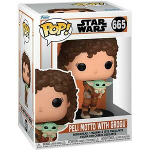 Figurina Funko POP! Star Wars: Mandalorian Peli Motto cu Grogu imagine