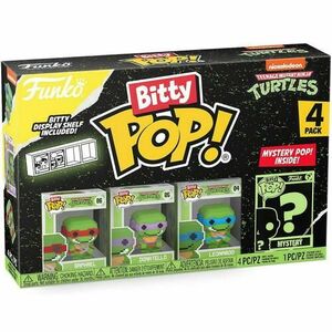 Set 4 figurine Funko Bitty POP! TMNT 8 bit Raphael, Donatello, Leonardo, figurina surpriza imagine