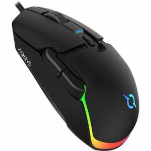 Mouse Gaming AQIRYS Lynx, USB, 16000 dpi, iluminare RGB (Negru) imagine