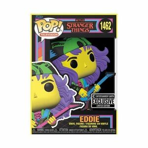 Figurina Funko Pop! Stranger Things S4 - Eddie With Guitar Blacklight imagine