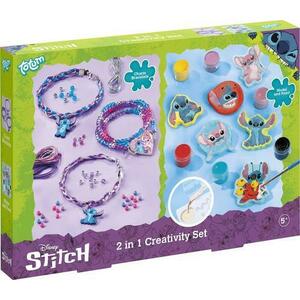 Set 2 in 1 Stitch Bratari & figurine imagine