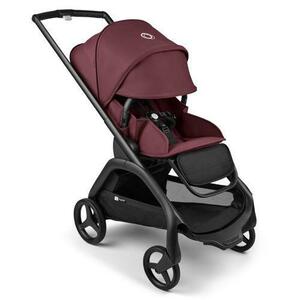 Carucior Bugaboo Dragonfly, 0-4 ani, max 22 kg, 4 roti detasabile (Negru/Visiniu) imagine