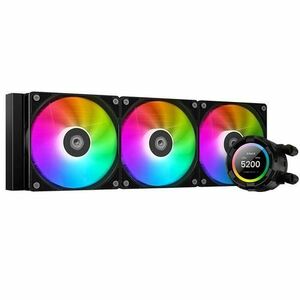 Cooler CPU cu lichid ID-Cooling SL360 XE, display LED, iluminare aRGB imagine