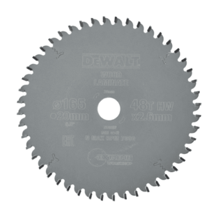 Panza fierastrau circular DeWALT Extreme DT4087-QZ, 165 x 20 x 2.6mm 48T imagine