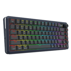 Tastatura Gaming mecanica Redragon Flekact Pro, Bluetooth, Wireless iluminare RGB (Negru) imagine