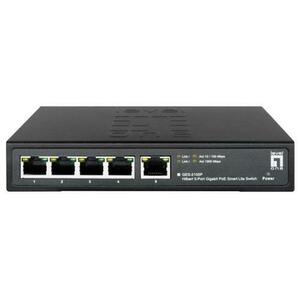 Switch LevelOne GES-2105P, 4 Porturi, 10 Gbps, PoE imagine