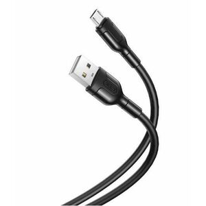 Cablu Date si Incarcare USB-A - microUSB XO Design NB212, 18W, 1m, Negru imagine