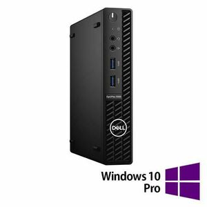 Calculator Sistem PC Refurbished DELL OptiPlex 3080 MiniPC, Intel Core i5-10500 3.10 - 4.50GHz, 16GB DDR4, 256GB SSD + Windows 10 Pro imagine