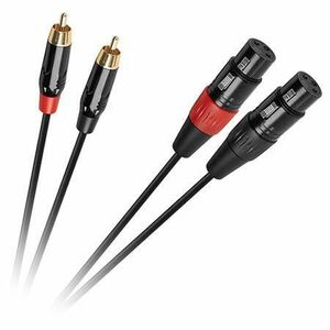 Cablu Cabletech KPO2930, XLR - 2RCA, 1 m (Negru) imagine