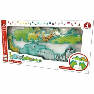 Puzzle Hape 2 in 1 Alfabet si animale, 26 piese imagine