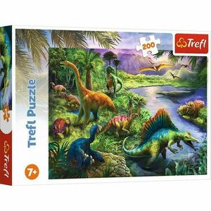 Carte cu puzzle - Dinozauri imagine