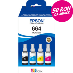 Set cartuse cerneala Epson 664 C13T66464A (Negru/Color) imagine