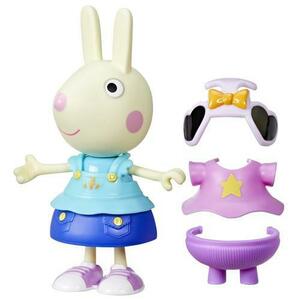 Figurina Peppa Pig - Iepurasul Rebecca, cu accesorii vestimentare, 15 cm imagine