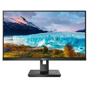 Monitor IPS LED Philips 21.5inch 222S1AE/00, Full HD (1920 x 1080), VGA, DVI, HDMI, DisplayPort, Boxe, Pivot (Negru) imagine