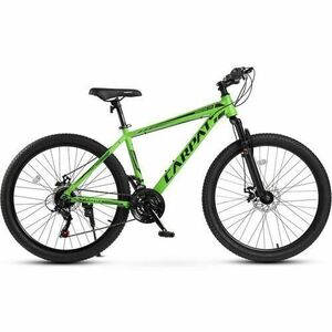 Bicicleta MTB-HT Carpat Spartan 2.6 C26322C, roti 26inch, Cadru Aluminiu, 21 viteze, Verde/Negru imagine