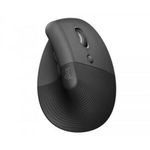 Mouse Wireless Logitech Lift Right Vertical Ergonomic, Bluetooth, 4000 DPI, recomandat pentru mana dreapta (Negru) imagine