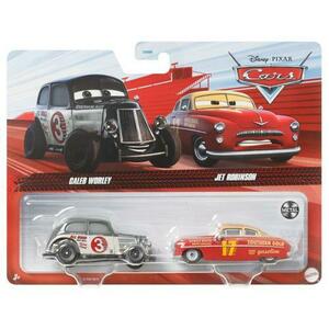 Set 2 masinute diecast Disney Cars 3 - Caleb Worley si JetRobinson, 1: 55 imagine