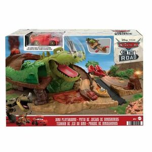 Set de joaca Disney Cars - Dino, cu masinuta Cave Fulger McQueen imagine