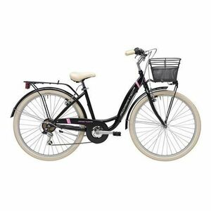 Bicicleta Adriatica Panda 26 Lady, Roti 26inch, Frane V-Brake, 6 viteze (Negru) imagine