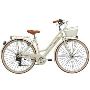 Bicicleta Adriatica Retro Lady, roti 28inch, cadru 45 cm, Frane V-BRAKE (Crem) imagine