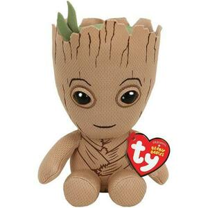 Plus Ty Beanie Babies - Marvel, Groot, 15 cm imagine