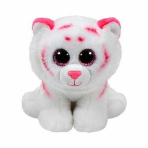 Jucarie de plus Ty - Beanie Babies, Tabor, tigru, alb, 24 cm imagine