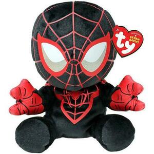 Plus Ty Beanie Babies - Soft Marvel Miles Morales Spiderman, 15 cm imagine