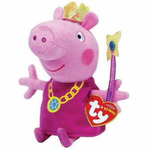 Jucarie de plus TY, Printesa Peppa Pig, 15cm imagine