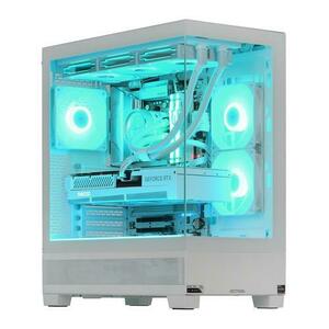 Calculator Sistem PC Gaming Actina KOMACNGIP0029 Mid Tower, Procesor AMD Ryzen™ 7 7800X3D, 8 cores, 4.2GHz, 96MB L3, 32GB DDR5, 1TB SSD, NVIDIA GeForce RTX 4070 Ti SUPER 16GB, Wi-Fi, Blueotooth, No OS (Alb) imagine